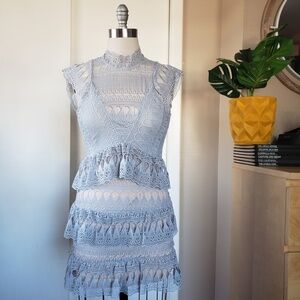 Scallop Lace Mini Dress Size Medium NEW!